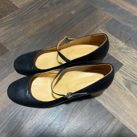 Black Leather Isabel Marant Mary Janes - Picture 1 of 3